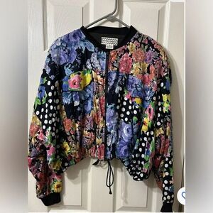 Vintage floral crop jacket